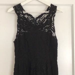 Little black lace dress - so feminine and pretty!